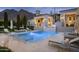 Inviting pool with a cascading waterfall feature at 21487 N 110Th Pl, Scottsdale, AZ 85255