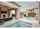Relaxing backyard oasis with a pool and spa at 21487 N 110Th Pl, Scottsdale, AZ 85255