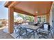 Relaxing covered patio overlooking the golf course at 2608 E Desert Wind Dr, Casa Grande, AZ 85194