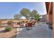 Spacious patio with seating area and golf course views at 2608 E Desert Wind Dr, Casa Grande, AZ 85194