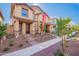 Inviting two-story home with an 'available' sign, showcasing modern design and manicured landscaping at 2828 N Evergreen St, Buckeye, AZ 85396