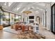 Spacious living room with high ceilings and a fireplace at 3827 E Marlette Ave, Paradise Valley, AZ 85253
