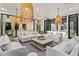 Relaxing outdoor seating area with comfortable sofas and stylish lighting at 3827 E Marlette Ave, Paradise Valley, AZ 85253