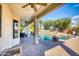Spacious patio area with pool access at 7605 S 18Th Way, Phoenix, AZ 85042