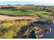 Aerial view of home, pool, and golf course at 10531 E Fernwood Ln, Scottsdale, AZ 85262