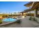 Luxury pool and patio with modern home exterior at 10531 E Fernwood Ln, Scottsdale, AZ 85262