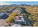 An aerial view of this community showcasing beautiful homes with desert landscaping at 15838 E Thistle Dr, Fountain Hills, AZ 85268