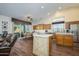 Kitchen with island and stainless steel appliances at 16442 W Quarry Ct, Surprise, AZ 85374