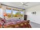 Bedroom with large windows and mountain views at 17674 E Fort Verde Rd, Rio Verde, AZ 85263