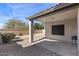 Covered patio with a view of the backyard at 1830 S Yucca St, Chandler, AZ 85286