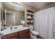 Bathroom with single vanity and shower/tub combo at 19726 W Morning Glory St, Buckeye, AZ 85326