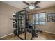 Home gym with a power rack and weight bench at 19726 W Morning Glory St, Buckeye, AZ 85326