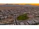 Aerial view of the community, highlighting its spacious layout and green spaces at 21622 E Via De Arboles --, Queen Creek, AZ 85142