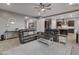 Open concept living room with a view into the kitchen and a relaxing atmosphere at 21622 E Via De Arboles --, Queen Creek, AZ 85142