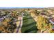 Aerial view of a golf course and residential homes at 22206 N La Senda Dr, Scottsdale, AZ 85255