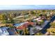 Aerial view of house and community with golf course at 22206 N La Senda Dr, Scottsdale, AZ 85255