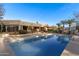 Stunning pool and spa with reflection of home at 22206 N La Senda Dr, Scottsdale, AZ 85255