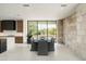 Elegant dining room with large windows and seating for six at 28110 N 96Th Pl, Scottsdale, AZ 85262