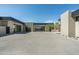 Modern garage with glass and stone exterior at 28110 N 96Th Pl, Scottsdale, AZ 85262