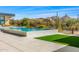 Stunning infinity pool with desert landscape views and a modern design at 28110 N 96Th Pl, Scottsdale, AZ 85262