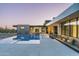 Modern pool with a view of the home's exterior at 28110 N 96Th Pl, Scottsdale, AZ 85262