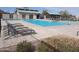 Community pool area featuring ample seating and a well-maintained pool at 29050 N Mountain View Rd, San Tan Valley, AZ 85143