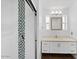 Updated bathroom with white subway tiles, a modern vanity, and a mosaic shower accent at 2917 N 8Th Ave, Phoenix, AZ 85013