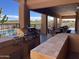 Outdoor kitchen and grilling area with seating at 34457 N Legend Trail Pkwy # 1018, Scottsdale, AZ 85262