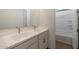 Double vanity bathroom with a separate tub and shower at 34690 N Ashwood Dr, San Tan Valley, AZ 85144