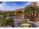 Resort-style backyard oasis with a pool and spa at 11077 E Cinder Cone Trl, Scottsdale, AZ 85262