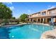 Inviting pool with large backyard and patio at 13007 W Lowden Rd, Peoria, AZ 85383