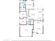 A marketing floor plan of the house, with a primary bedroom, living room, kitchen, and two car garage at 13248 N 12Th Pl, Phoenix, AZ 85022