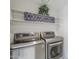 Well-lit laundry room featuring a new washer and dryer and ample storage shelves at 15857 N 51St Pl, Scottsdale, AZ 85254