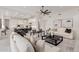 Open floor plan connecting the living room to a large kitchen at 2706 E Lovebird Ln, Gilbert, AZ 85297