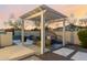 Covered patio with comfortable seating area at 2706 E Lovebird Ln, Gilbert, AZ 85297