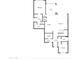 First floor layout for this home featuring bedrooms, bathrooms, Gathering room, kitchen, pantry, foyer and laundry room at 3320 E Tina Dr, Phoenix, AZ 85050