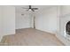 Light and bright bedroom with wood floors and fireplace at 37020 N 31St Ave, Phoenix, AZ 85086