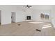 Spacious living room with hardwood floors, fireplace, and mountain views at 37020 N 31St Ave, Phoenix, AZ 85086