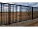 Iron fencing allows unobstructed views of the desert landscape beyond the backyard at 4328 E Bradford Ave, San Tan Valley, AZ 85140