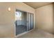 Private patio with sliding glass doors at 4644 N 22Nd St # 1017, Phoenix, AZ 85016