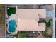 Overhead view of house with pool and backyard at 5840 S Pico St, Gilbert, AZ 85298