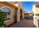 Outdoor seating area in a brick paved courtyard at 6615 W Sandpiper Ct, Florence, AZ 85132