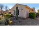 View of the side yard, with a large cactus at 6615 W Sandpiper Ct, Florence, AZ 85132