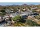 Aerial view showcasing a new home's construction progress at 7130 E Saddleback St # 11, Mesa, AZ 85207