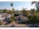 Aerial view of home and neighborhood at 7605 E Via De Lindo --, Scottsdale, AZ 85258