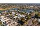 Aerial view of property near lake at 7605 E Via De Lindo --, Scottsdale, AZ 85258