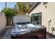 Relaxing hot tub with privacy and outdoor seating at 7605 E Via De Lindo --, Scottsdale, AZ 85258