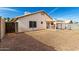 A backyard with a private outdoor space, complemented by a convenient storage shed at 8553 N 112Th Ave, Peoria, AZ 85345