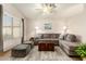 Inviting living room featuring a plush gray sectional sofa and neutral decor at 8553 N 112Th Ave, Peoria, AZ 85345