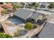 Aerial view of house and backyard at 9832 W Oraibi Dr, Peoria, AZ 85382